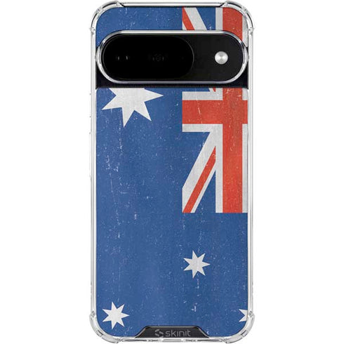 Australia Flag Distressed Google Pixel 10 Clear Case